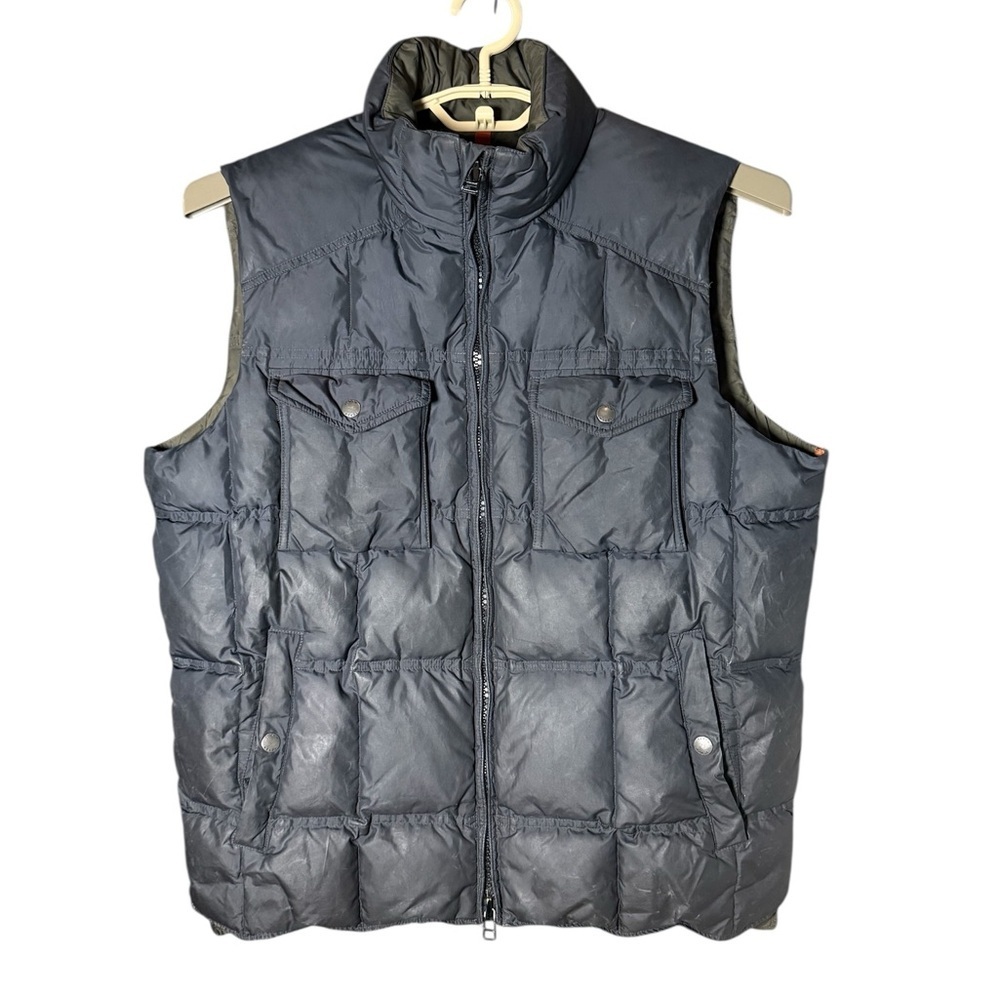 J.Crew Expedition Down Vest M Hooded Puffer Water Repellent Extra Warm Outdoor